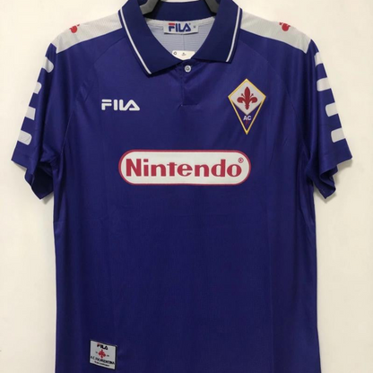 Retro 98/99 Fiorentina Home Soccer Jersey