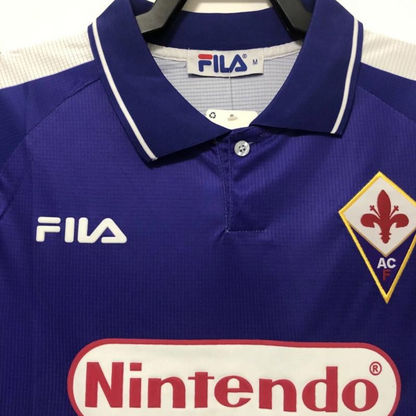 Retro 98/99 Fiorentina Home Soccer Jersey