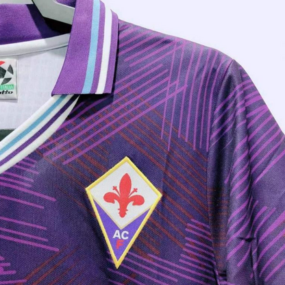 Retro 92/93 Fiorentina Home Soccer Jersey