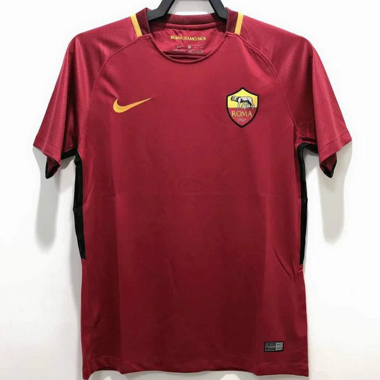 Retro 17/18 Roma Home Soccer Jersey
