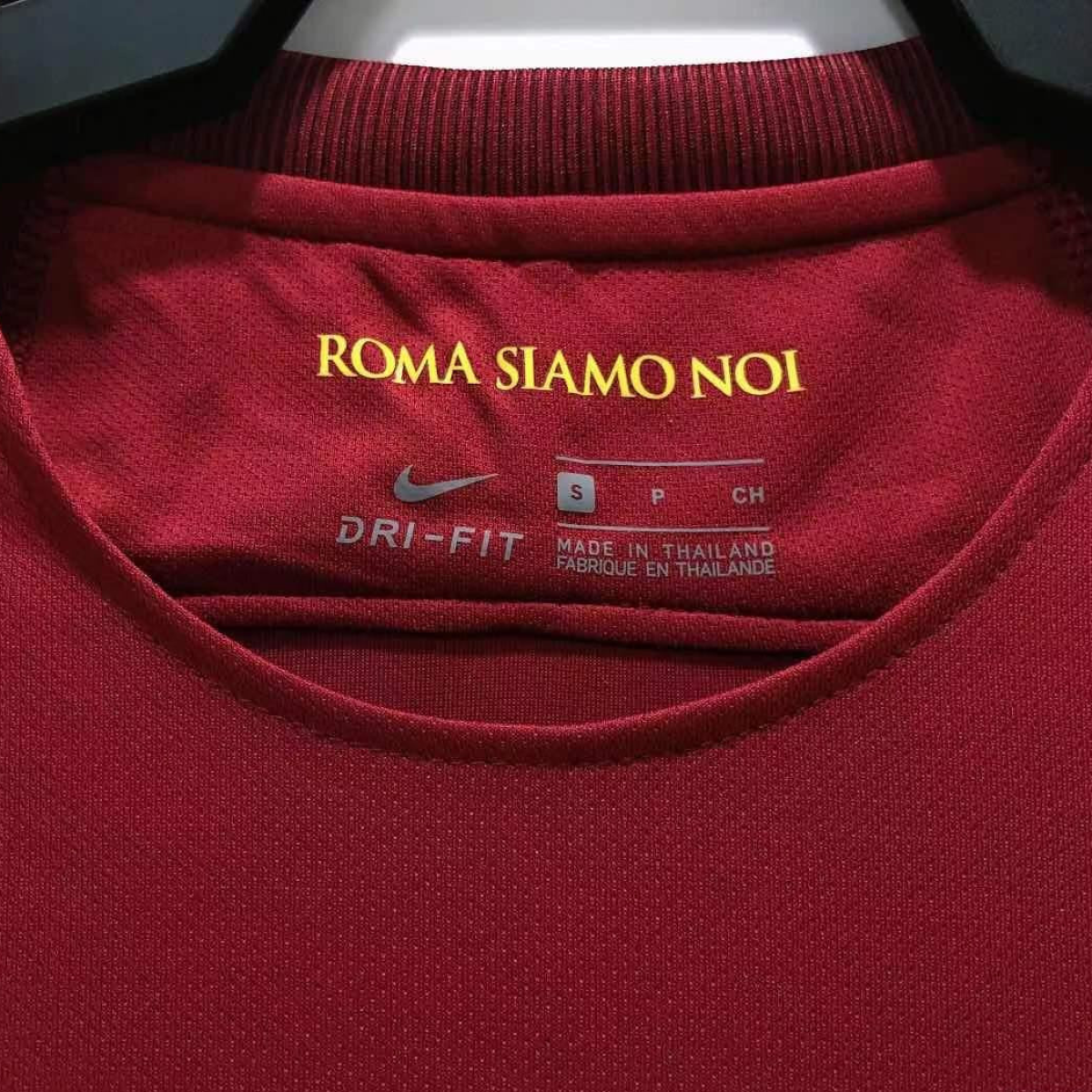 Retro 17/18 Roma Home Soccer Jersey