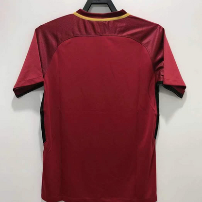 Retro 17/18 Roma Home Soccer Jersey