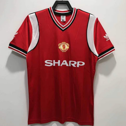 Retro 84/85 Manchester United Home Soccer Jersey