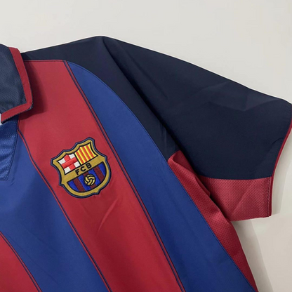 Retro 03/04 Barcelona Home Soccer Jersey