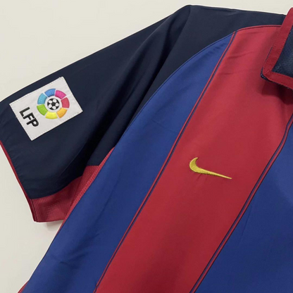 Retro 03/04 Barcelona Home Soccer Jersey