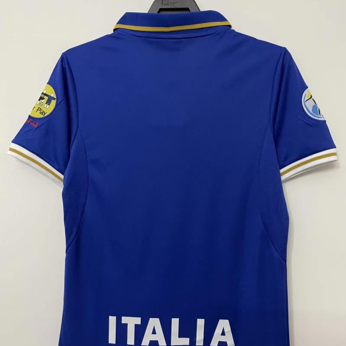 Retro 1996 Italy Home With 96 EURO Patch Soccer Jersey