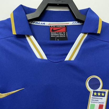 Retro 1996 Italy Home With 96 EURO Patch Soccer Jersey