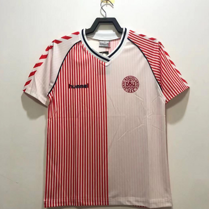 Retro 1986 Denmark Away Soccer Jersey
