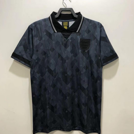 Retro 1990 England Away Black Soccer Jersey