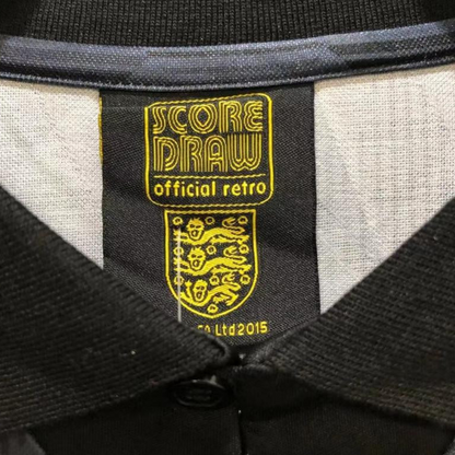 Retro 1990 England Away Black Soccer Jersey