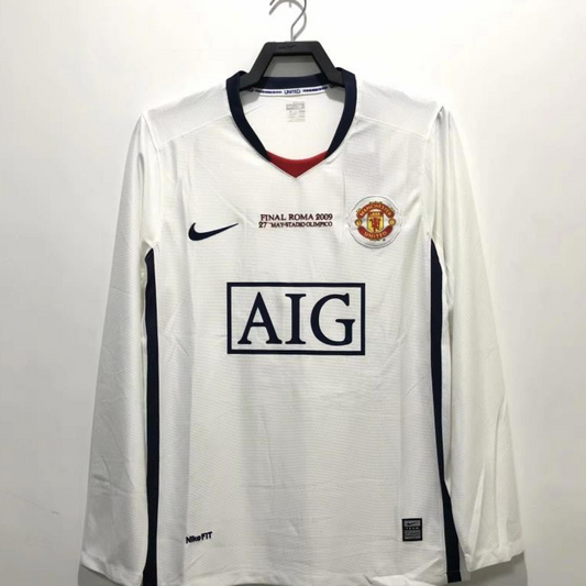 Retro 08/09 Manchester United Away Champions Version Soccer Jersey