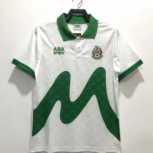 Retro 1995 Mexico Away White Soccer Jersey