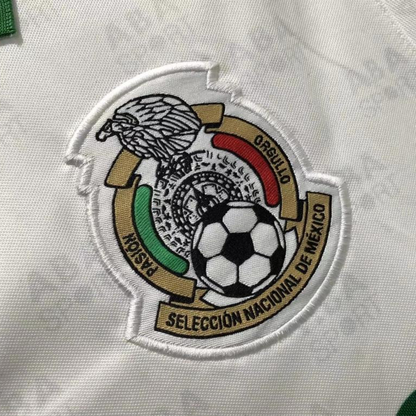 Retro 1995 Mexico Away White Soccer Jersey