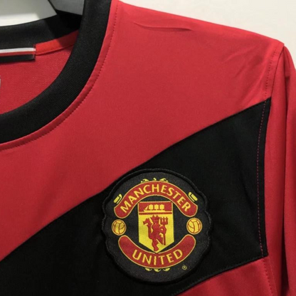 Retro 09/10 Long Sleeve Manchester United Home Soccer Jersey