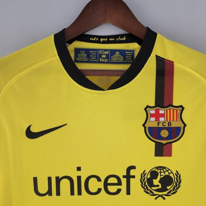 Retro 08/09 Long Sleeve Barcelona Away Soccer Jersey
