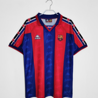Retro 1995/97 Barcelona Home Soccer Jersey