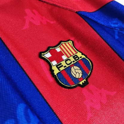 Retro 1995/97 Barcelona Home Soccer Jersey