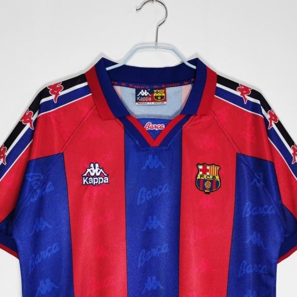 Retro 1995/97 Barcelona Home Soccer Jersey