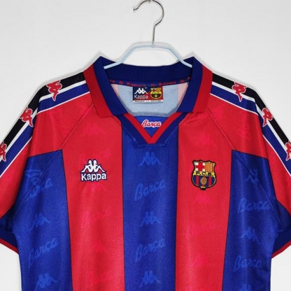 Retro 1995/97 Barcelona Home Soccer Jersey