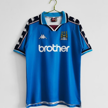 Retro 1997/99 Manchester City Home Soccer Jersey