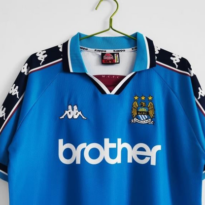 Retro 1997/99 Manchester City Home Soccer Jersey