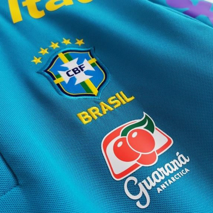 Retro 2021 Brazil Blue Training POLO Shirt