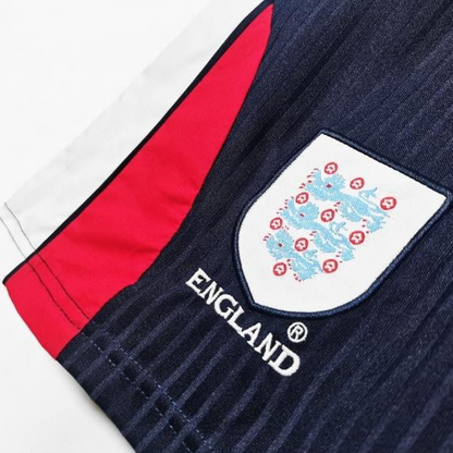 Retro 1998 England Home Shorts Soccer Jersey