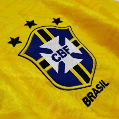Retro 1991/93 Brazil Home Soccer Jersey