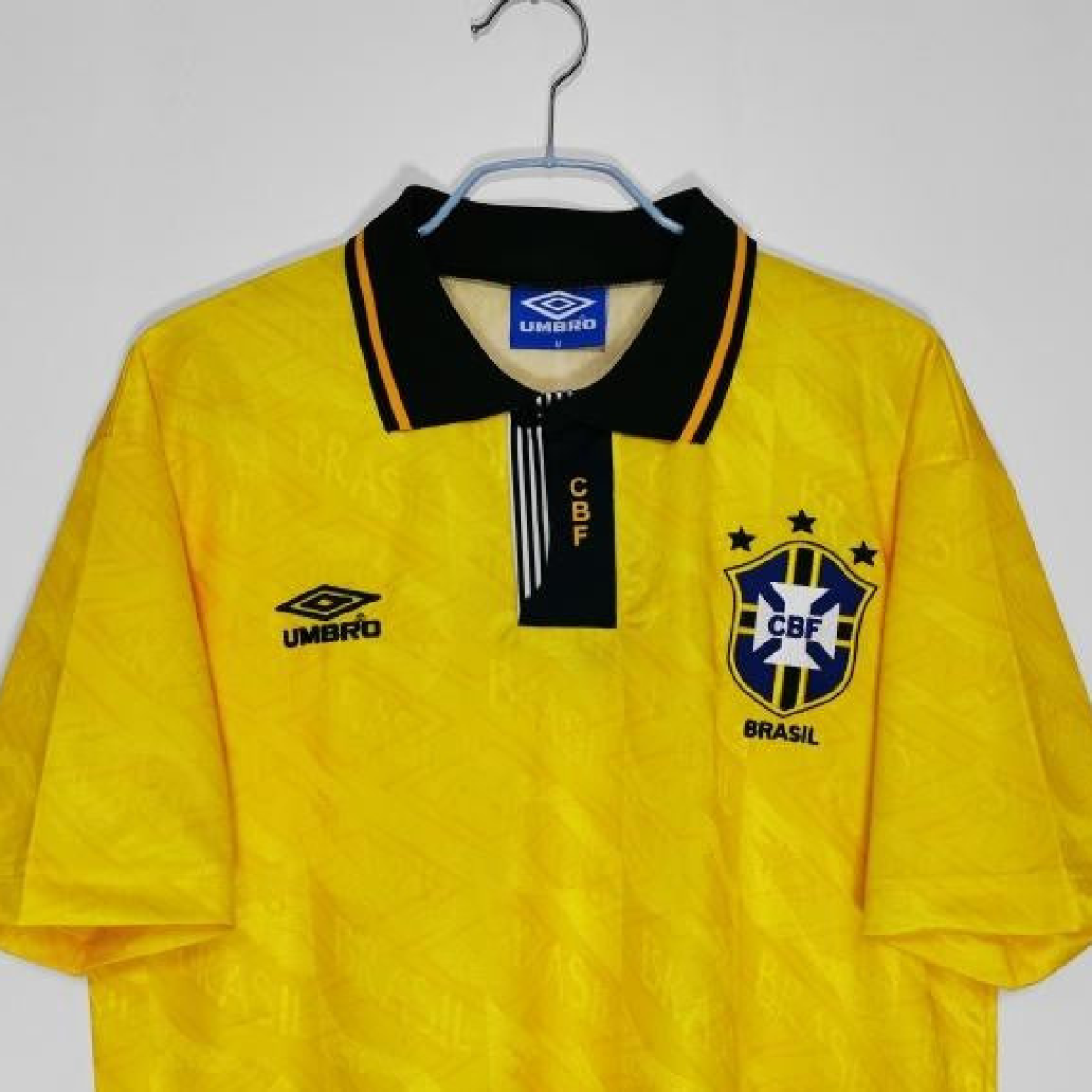 Retro 1991/93 Brazil Home Soccer Jersey