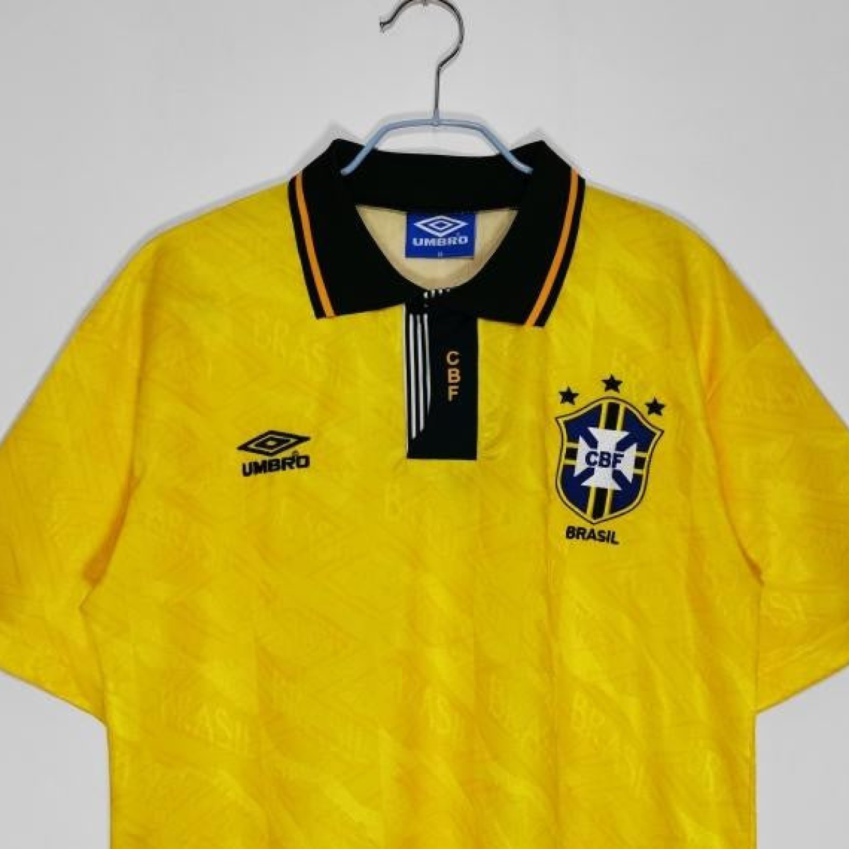 Retro 1991/93 Brazil Home Soccer Jersey