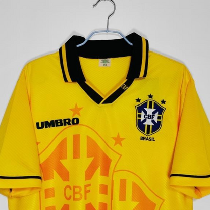 Retro 1993/94 Brazil Home Soccer Jersey