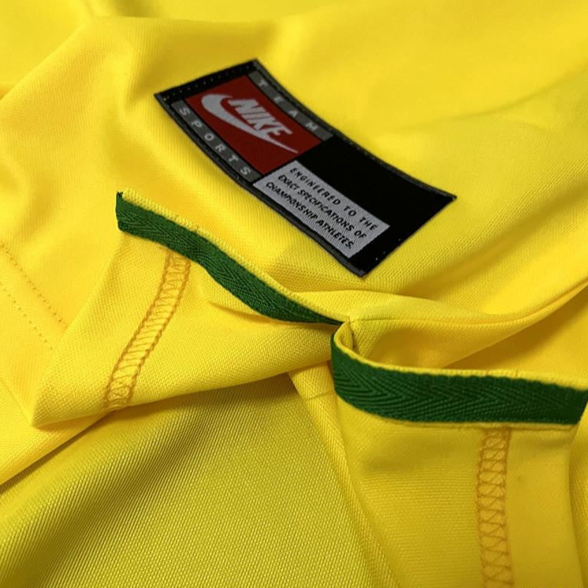 Retro 1997 Brazil Home Soccer Jersey