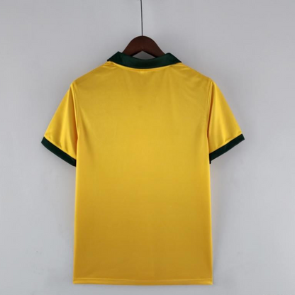 Retro 1988 Brazil Home Soccer Jersey