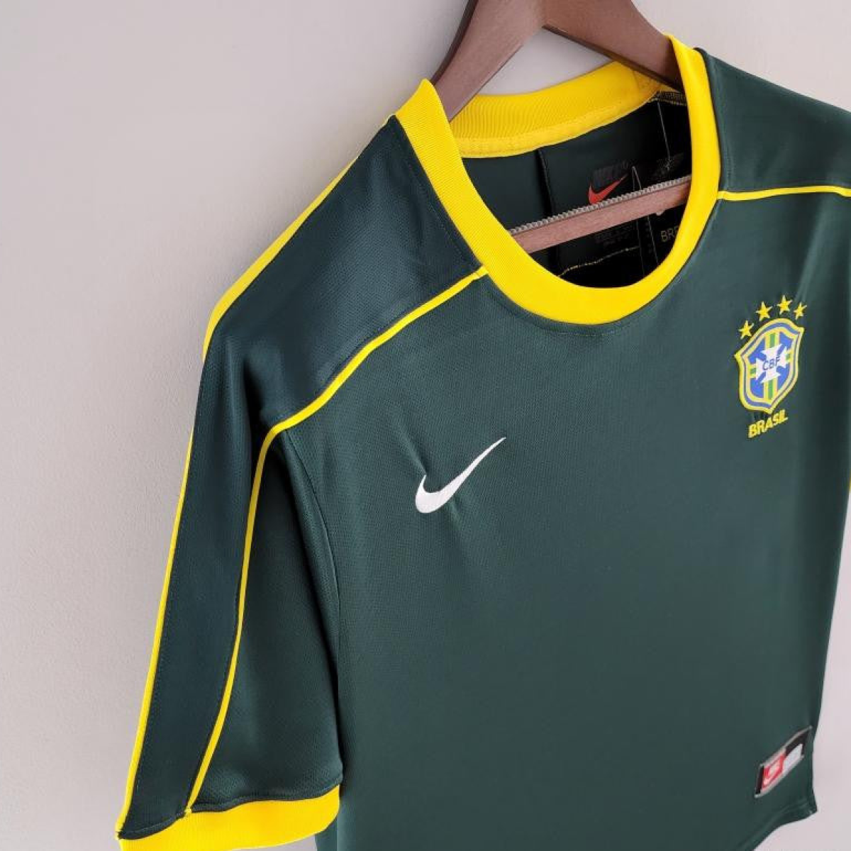 Retro Goalkeeper Brazil 1998 Dark Green Jersey