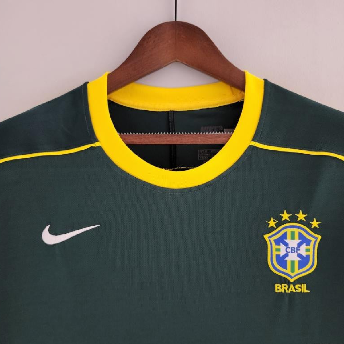 Retro Goalkeeper Brazil 1998 Dark Green Jersey