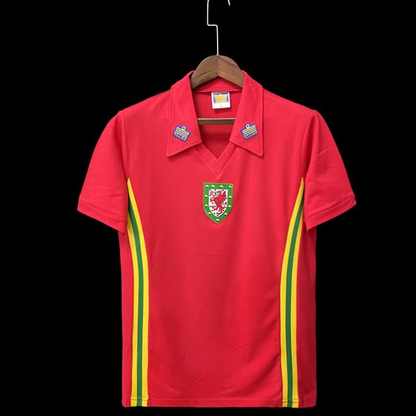 Retro 76/79 Wales home Soccer Jersey