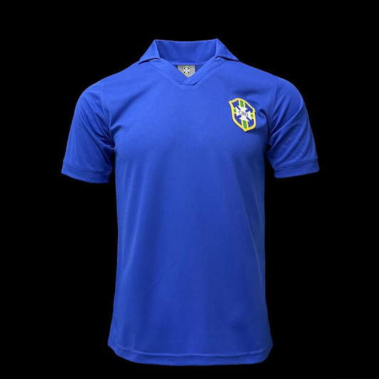 Retro 1957 Brazil Away Soccer Jersey