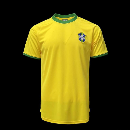 Retro 1970 Brazil Home Soccer Jersey