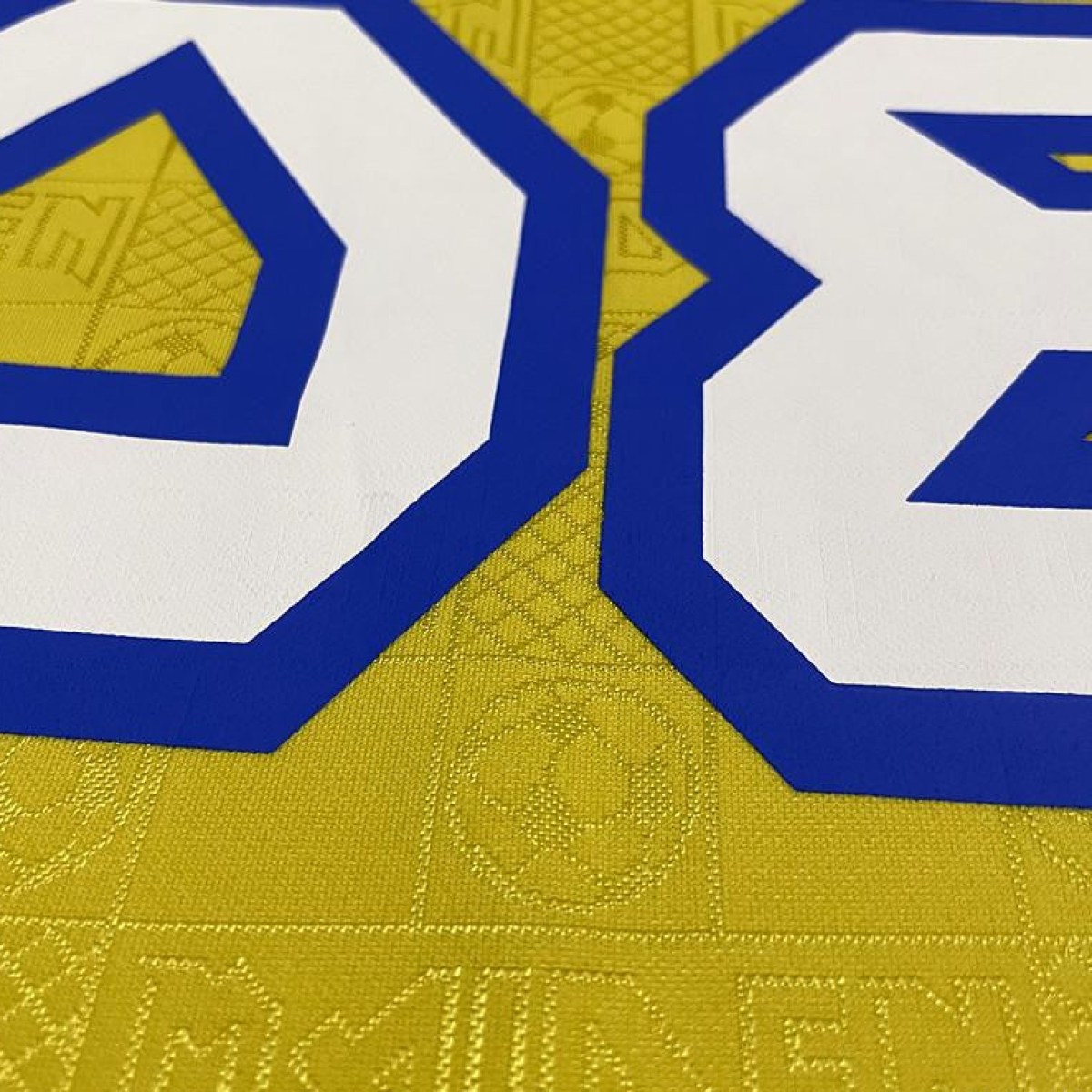 Retro 2008 West Ham Iron Maiden Yellow Jersey