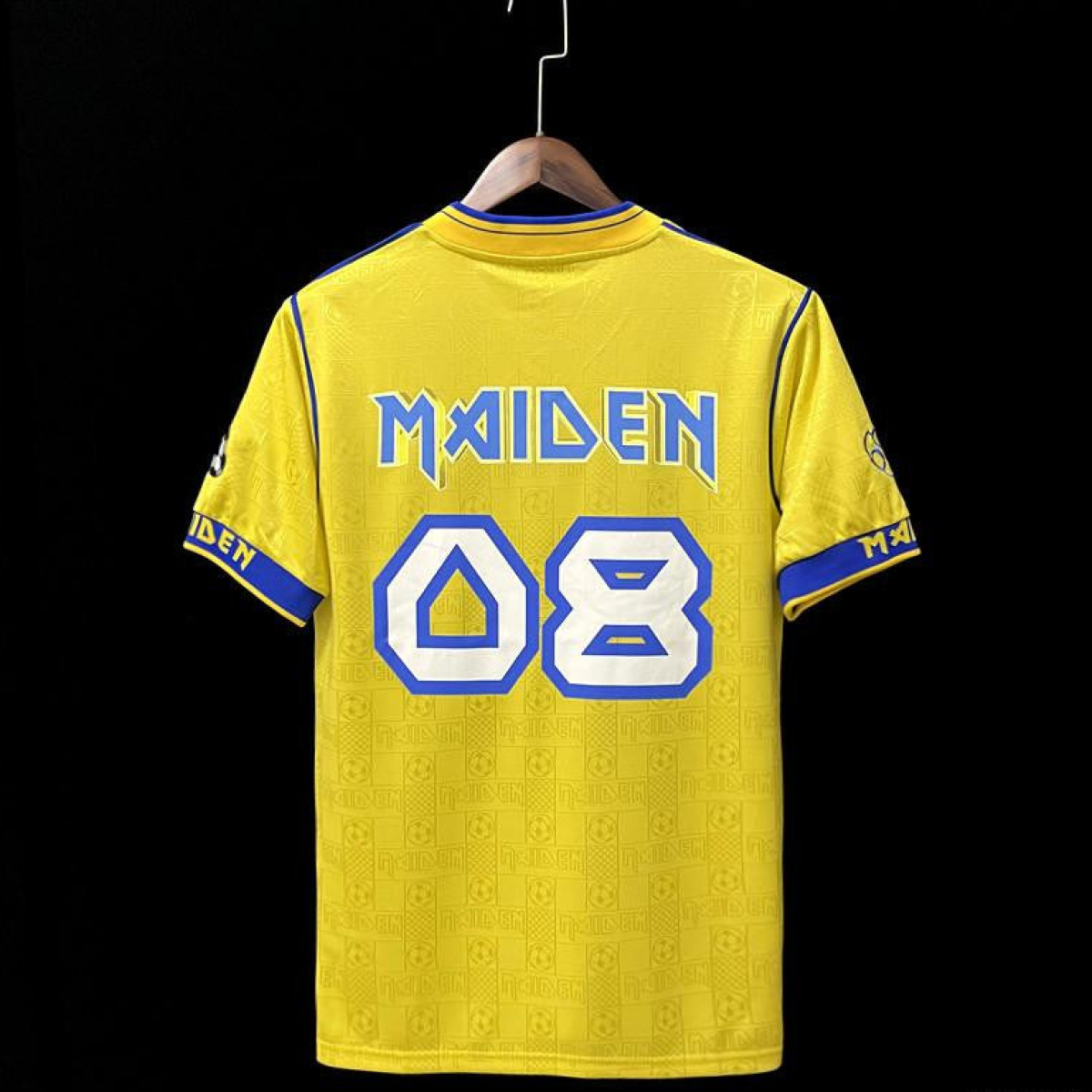 Retro 2008 West Ham Iron Maiden Yellow Jersey