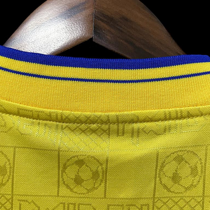 Retro 2008 West Ham Iron Maiden Yellow Jersey