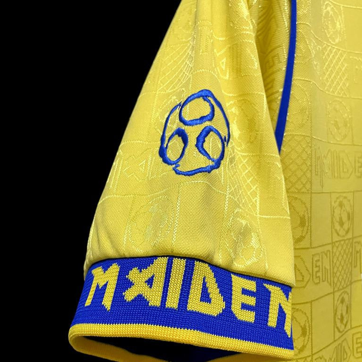 Retro 2008 West Ham Iron Maiden Yellow Jersey