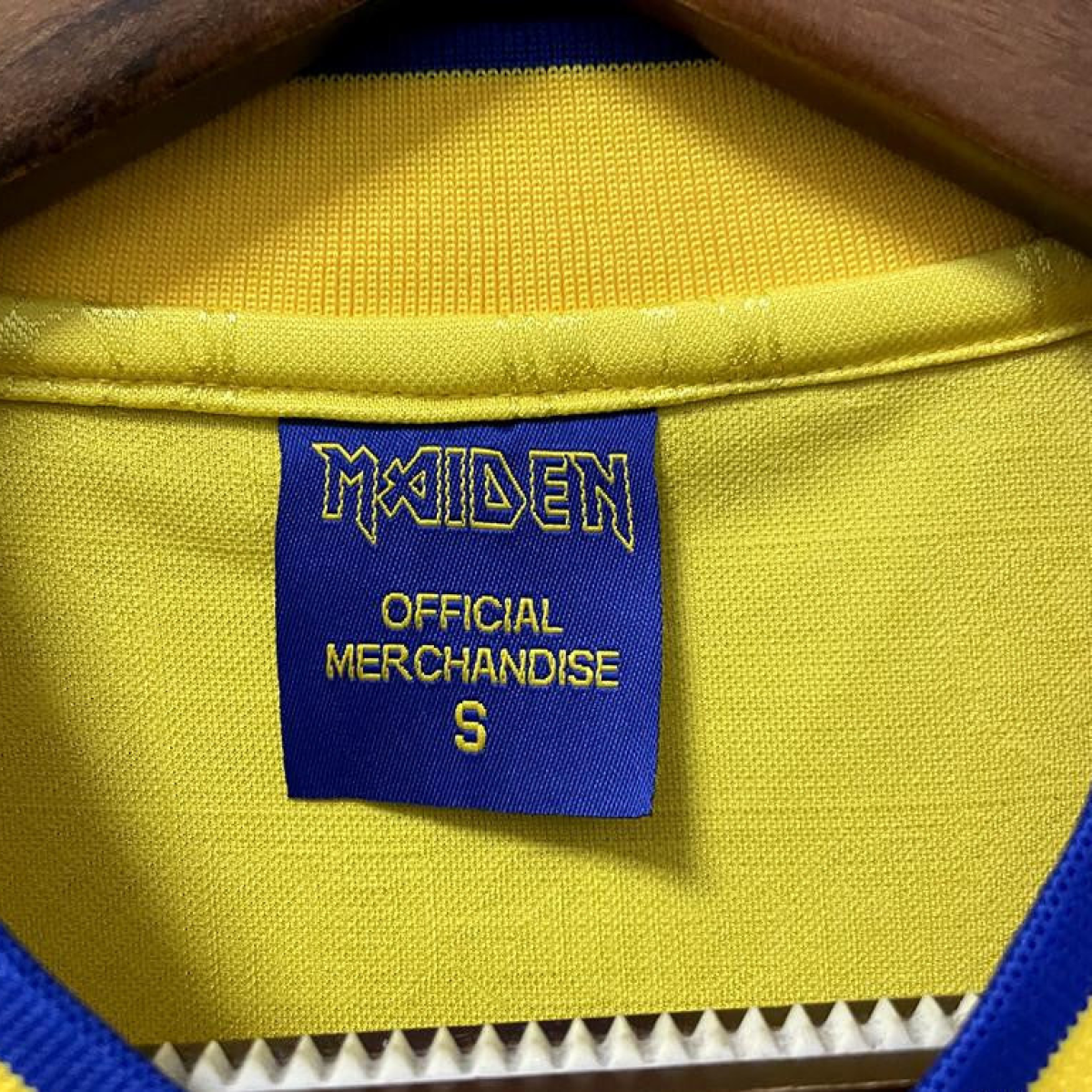 Retro 2008 West Ham Iron Maiden Yellow Jersey