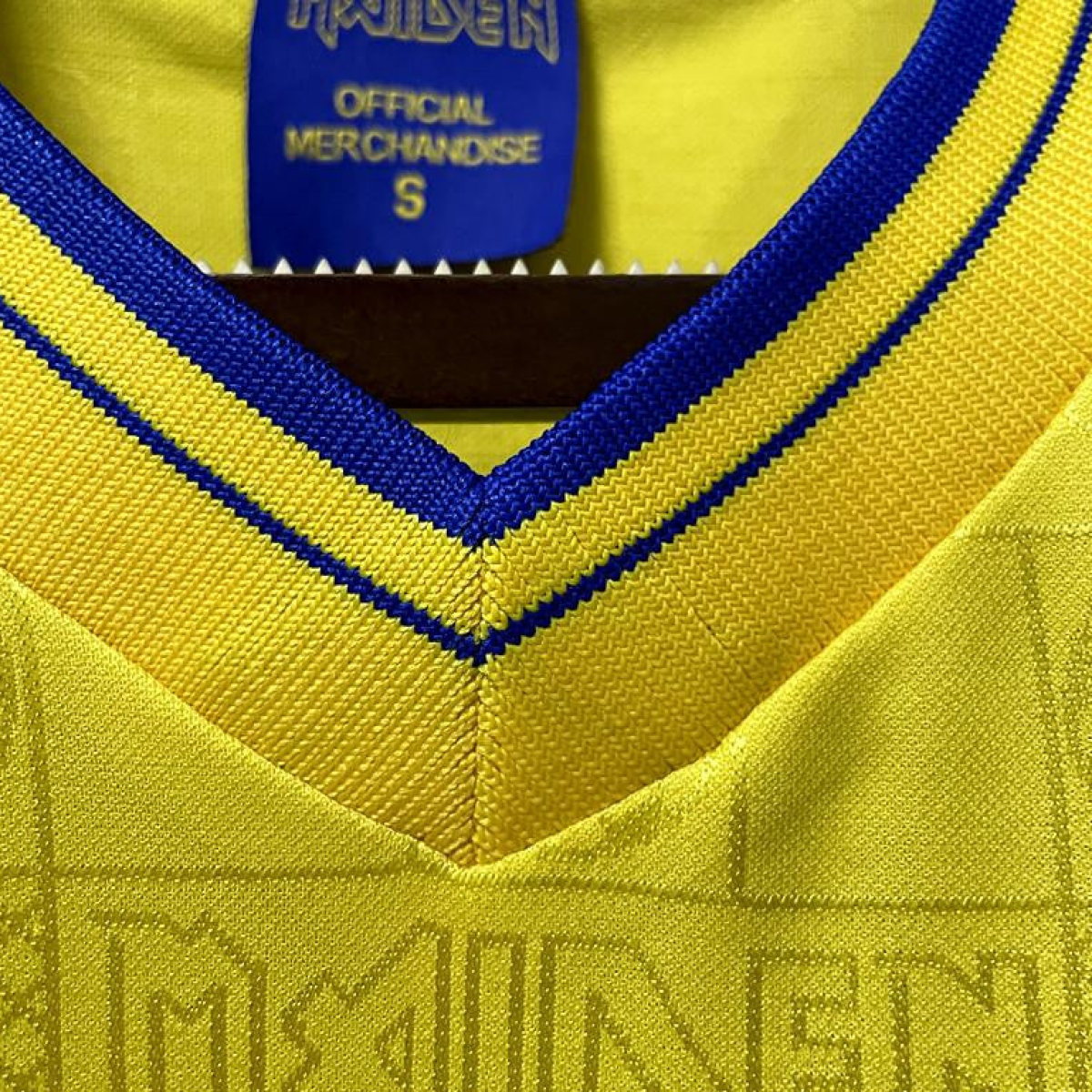 Retro 2008 West Ham Iron Maiden Yellow Jersey