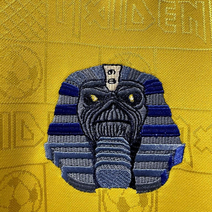 Retro 2008 West Ham Iron Maiden Yellow Jersey