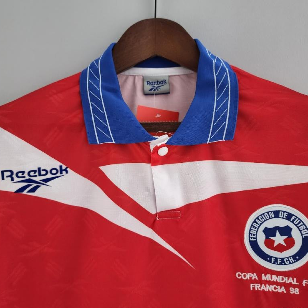 Retro Long Sleeve 1998 Chile Home Soccer Jersey