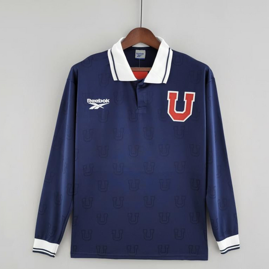 Retro 1998 Long Sleeve Universidad De Chile Home Soccer Jersey