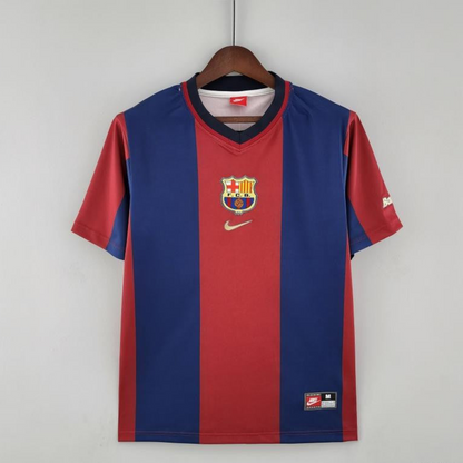Retro 98/99 Barcelona Home  Soccer Jersey