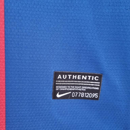 Retro 10/11 Barcelona Long Sleeve Home Soccer Jersey