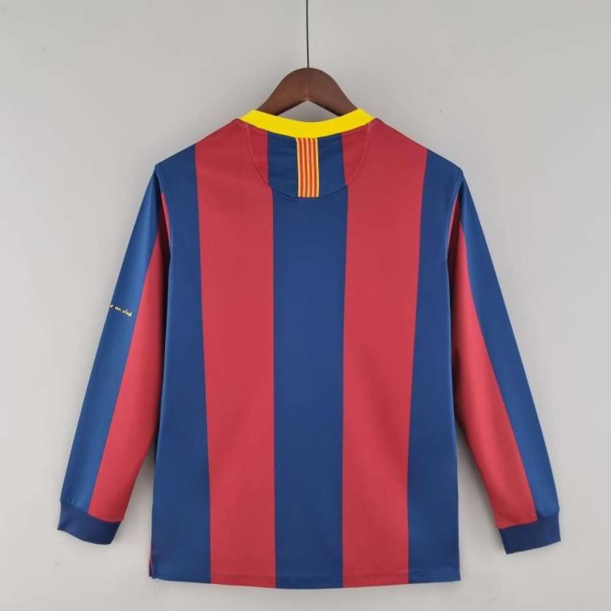 Retro 10/11 Barcelona Long Sleeve Home Soccer Jersey